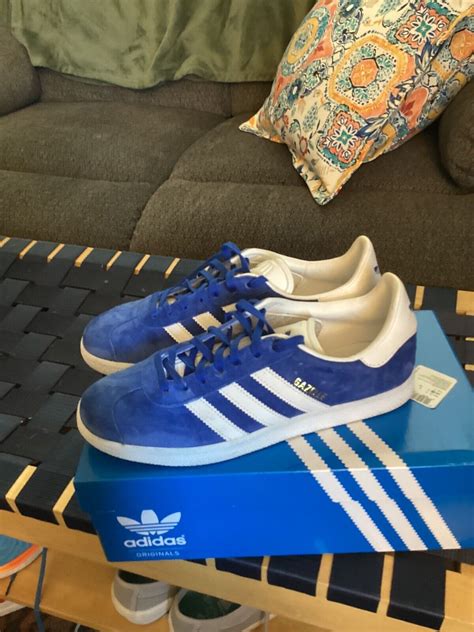 Adidas Originals Gazelle Blue Trainers Men’s 8.0 S762… - Gem