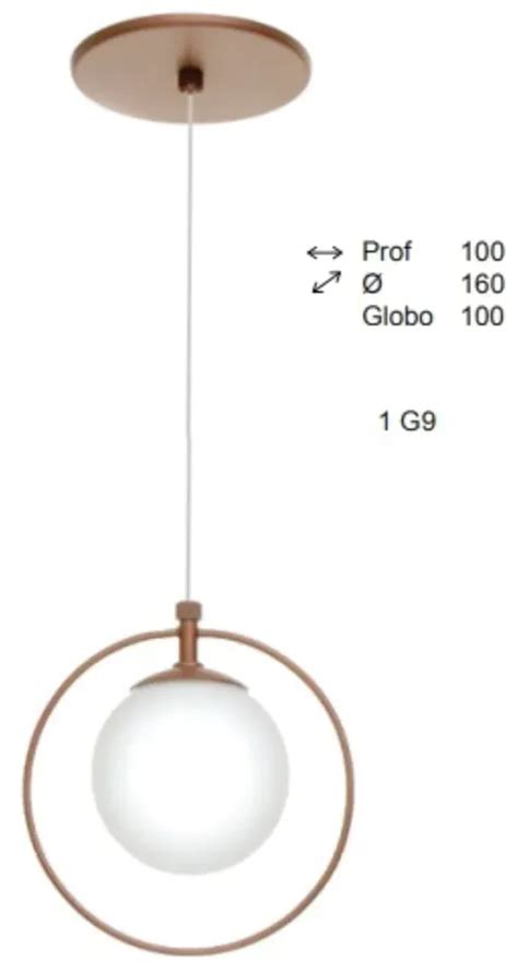 Pendente Ring Esfera X Cm Globo Cm Xg Old Artisan Pd