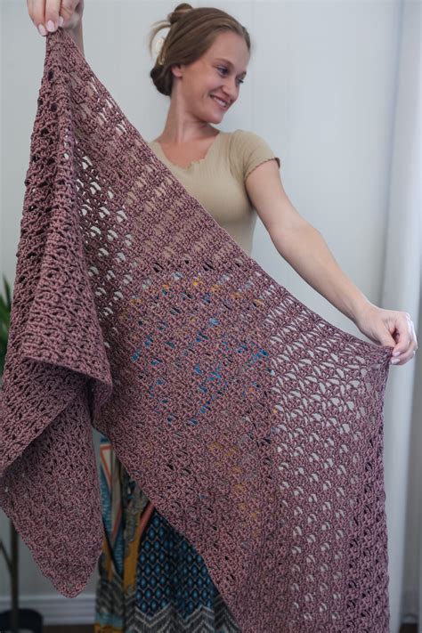 Free Lace Shawl Crochet Pattern Lacy And Stunning Life Yarn