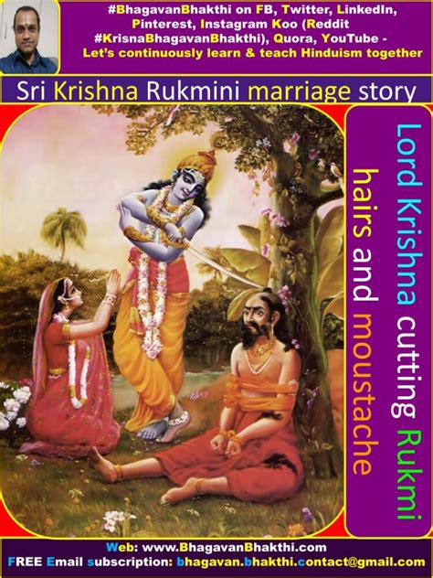 Krishna Rukmini Marriage Story Correct Srimad Bhagavatam Why Did