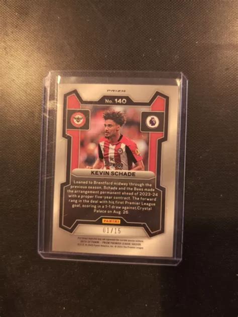 2023 24 PANINI PRIZM EPL 15 Kevin Schade Choice Zebra Brentford EUR 14