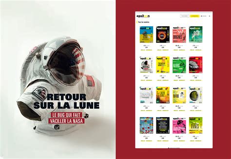 UX UI Design pour le magazine d actualité Epsiloon