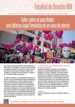 Taller Sobre El Caso Bel N Una Defensa Legal Feminista En Un Caso De