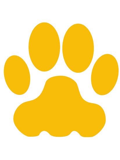 Large Orange Paw Print - ClipArt Best