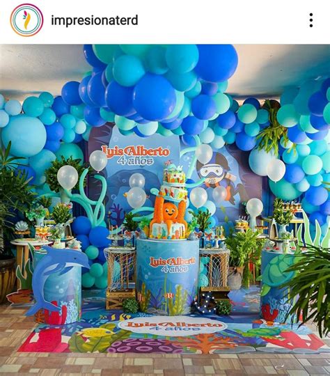 Underwater Theme Birthday Party Babyshower Decoracion Globos Bob