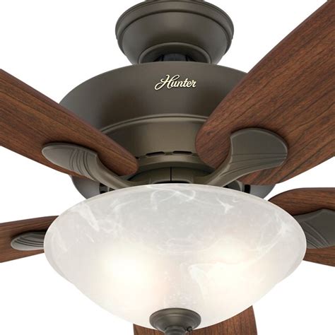 Hunter Regalia 2 60 In New Bronze Led Indoor Downrod Or Flush Mount Ceiling Fan With Light 5