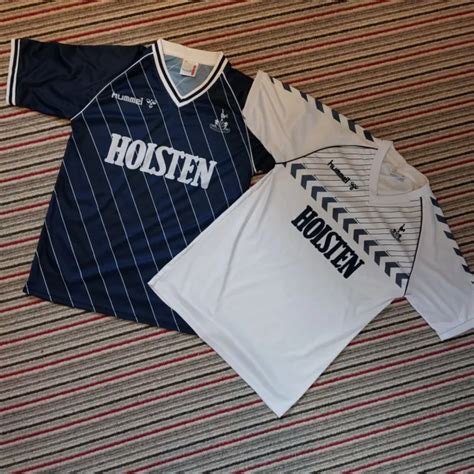 HUMMEL TOTTENHAM HOTSPUR Retro 1985 1987 Home Away Shirts Medium Sold