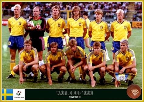 Sweden Team Group At The 1990 World Cup Finals サッカー