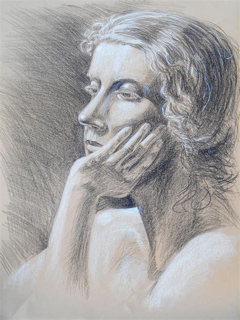 Woman Head Study Drawing By Irina Sztukowski Fine Art America