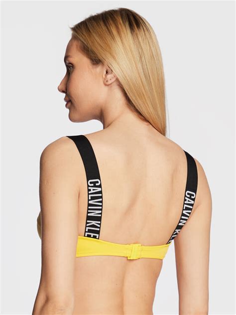 Calvin Klein Swimwear Bikini Oberteil Intense Power Kw Kw Gelb