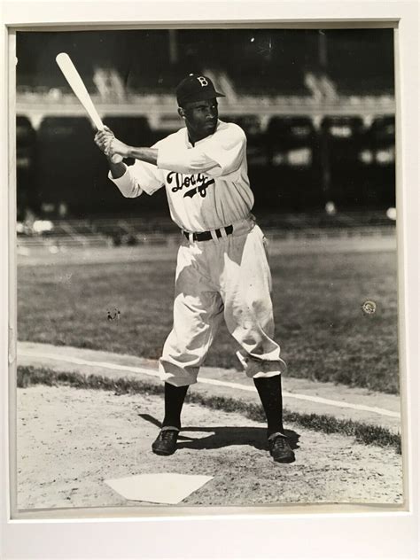 Vintage Jackie Robinson 1947 Photograph Brooklyn Dodgers, Harry Warnec ...