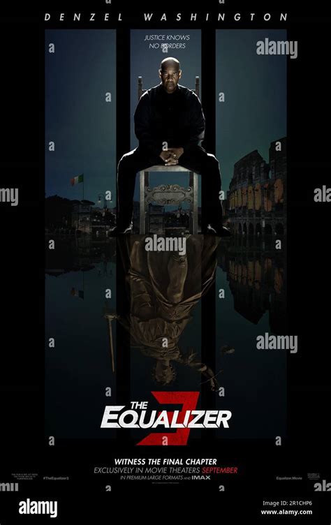 L Affiche Du Film Equalizer Denzel Washington Photo Stock Alamy