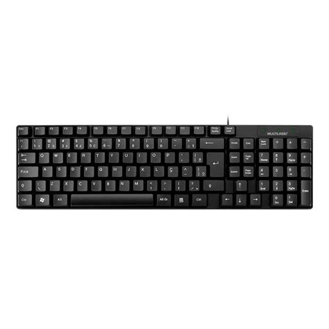 Teclado Multilaser Básico Slim Preto USB TC193