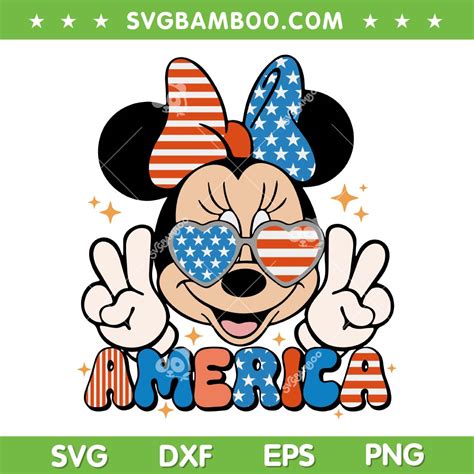 Th Of July Minnie Magical Svg Png