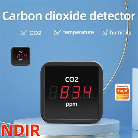 Tuya Smart WiFi ZigBee Carbon Dioxide Detector Sensor NDIR Infrared CO2