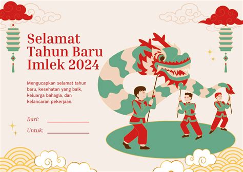 Halaman 4 Contoh Kartu Ucapan Imlek Terbaru 2025 Canva