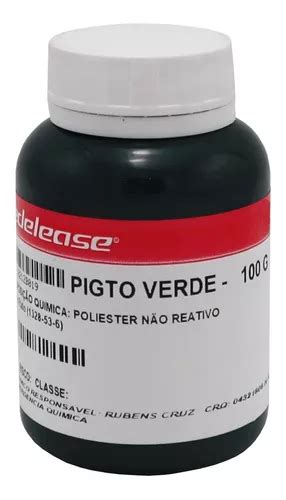 Pigmento Verde P Poliéster epoxi pu E Plastisol Redelease MercadoLivre