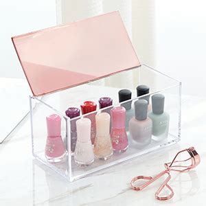 Mdesign Rangement Maquillage Pratique Bo Te Maquillage D Co Pour