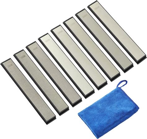 Amazon 8 Pcs Diamond Sharpening Plates IMAGE 120 240 400 600 1000