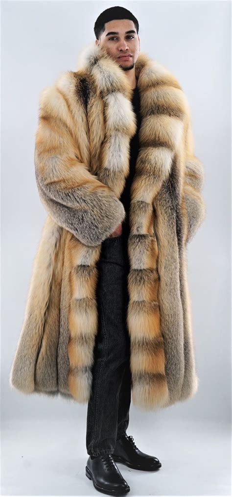 Mens Fur Coat Full Length Golden Isle 8765 MARC KAUFMAN FURS Mens