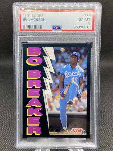 Score Baseball Bo Jackson Bo Breaker Psa Nm Mt Kansas City