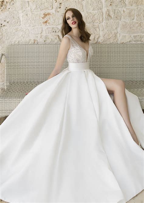 Abito Da Sposa In Mikado Mod Diletta Dalin Atelier