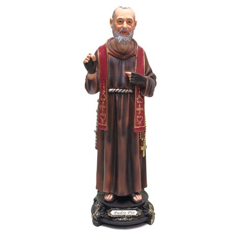 Imagem Sao Padre Pio 60 CM Resina Importada Shopee Brasil