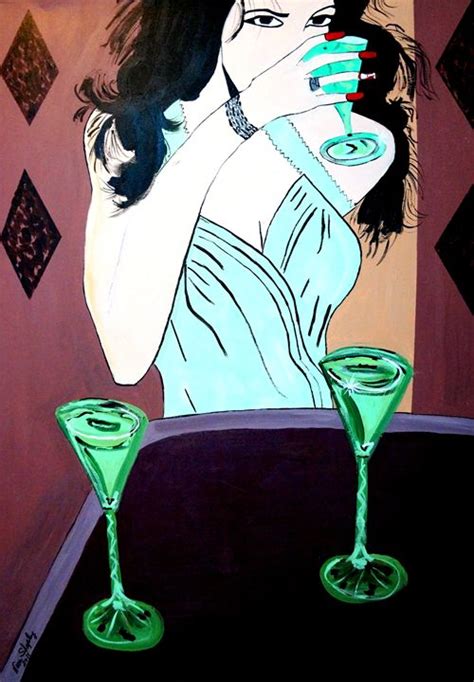 One Drink For The Road Art Deco Nora Shepley Fine Art Paintings