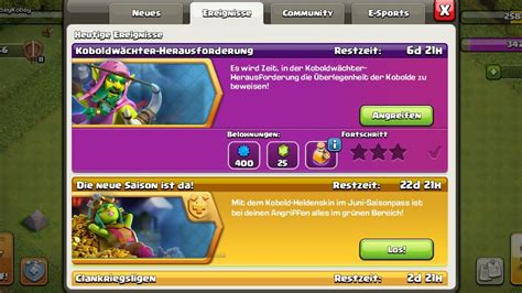 Tutorial Coc Herausforderung Sterne Youtube