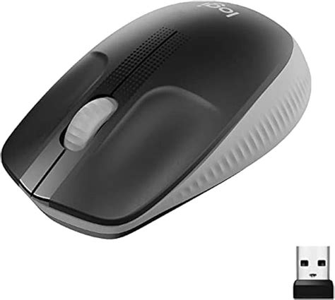 Logitech Wireless Mouse M190 Full Size Ambidextrous Curve Design 18 Month Battery With Power