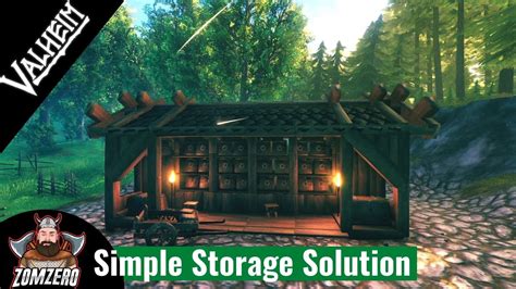 Valheim Simple Storage Solution How To Build Youtube