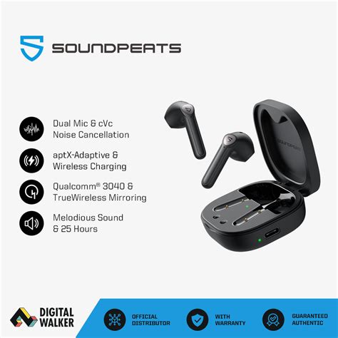 Soundpeats Truewings True Wireless Earbuds Over Ear Hooks Bluetooth Headphones In Ear Stereo