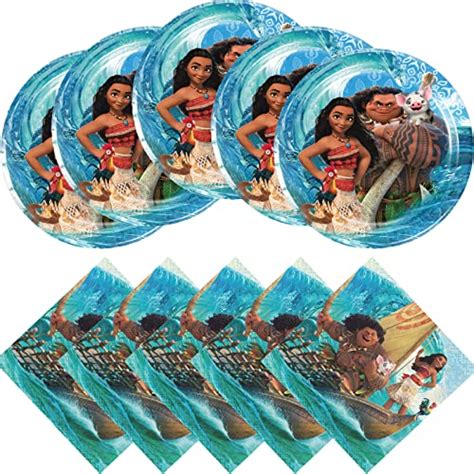 Moana Birthday Party Supplies 20 Plates And 20 Napkins For Moana