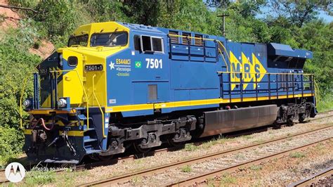 Locomotiva Wabtec Es Aci Partida Do Motor Manobras Engate E Sa Da