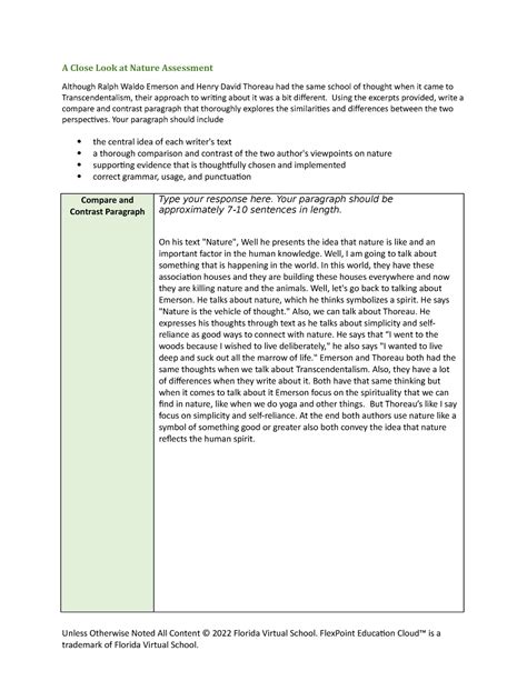 Close Look Nature Assess Rubric A Close Look At Nature Assessment