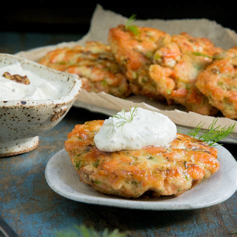 Keto Salmon Cakes With Mustard Dill Sauce Simply So Healthy