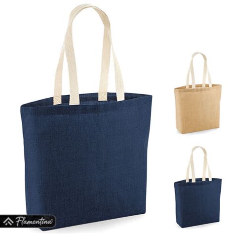 Unlaminated Jute Shopper Bag Westford Mill Reusable Shopping Carrier