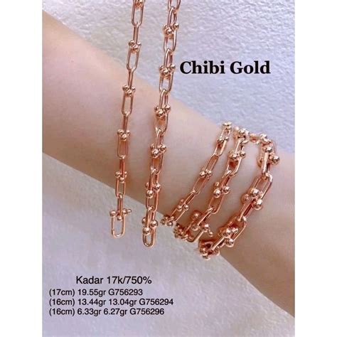 Jual Gelang Tangan Emas Ti Emas Kadar K Chibi Gold Shopee