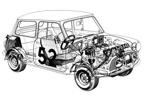 Mini Cooper S Cutaway Wallpaper