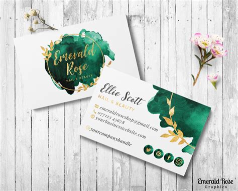 Green and Gold Logo Website Logo Business Logo Watercolour | Etsy