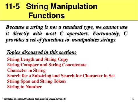 Ppt String Manipulation Functions In C Programming Powerpoint Presentation Id 9067812