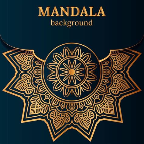 Fundo De Design De Mandala Ornamental De Luxo Modelo Vetor Premium