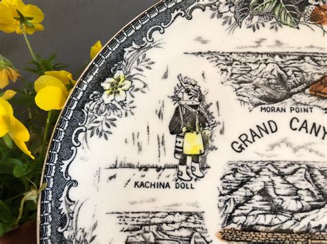 Grand Canyon Collectible Plate Transferware Etsy