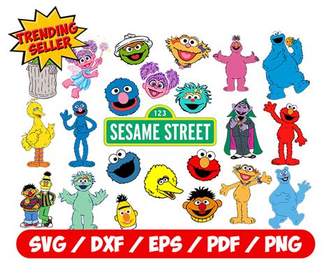 Monster Svg Bundle Sesame Monsters Svg Red Monster Svg Mo Inspire