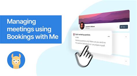 Manage Your Meetings Using Bookings With Me Youtube