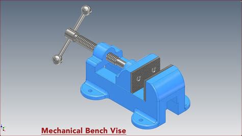 Learn How To Make A Mechanical Bench Vise In Autodesk Inventor YouTube