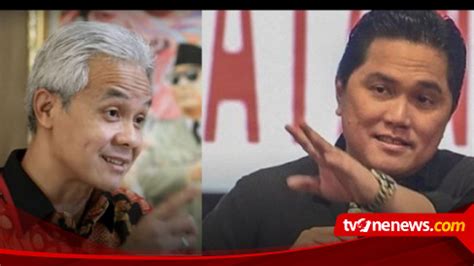 Ganjar Unggul Atas Prabowo Dan Anies Menurut Survei IndEX Erick Thohir