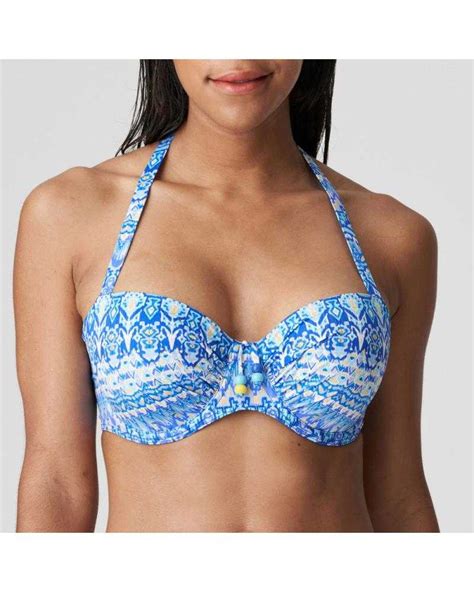 Bikini Balconet Prima Donna Swim colección Bonifacio COLOR Azul