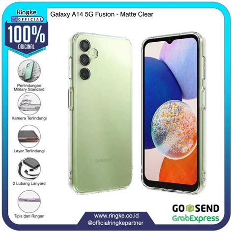 Jual Ringke Galaxy A14 5g Fusion Matte Clear Casing Tipis Tahan Banting