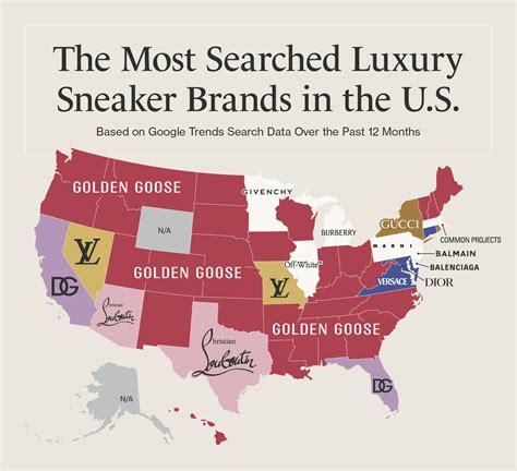 The Sneaker Brands Most-Searched in Every State | REVERSIBLE